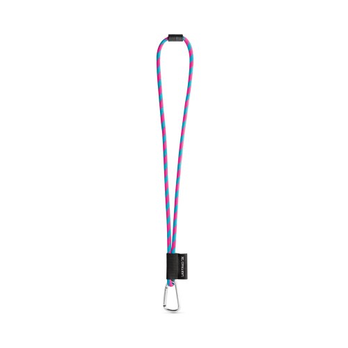 SET Lanyard TUBE Long (Ø 7 mm) z karabińczykiem w kształcie litery D o długości 55 mm i zapięciem bezpieczeństwa o średnicy 7 mm