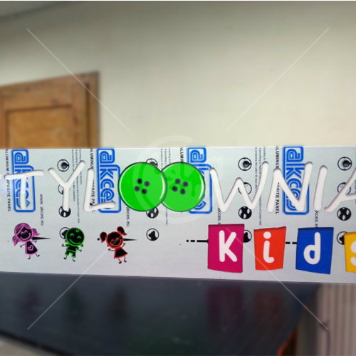 Kasetony LED z frezowanego dibondu