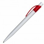 Długopis Easy, czerwony/biały