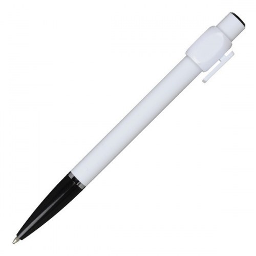 Długopis QR-me, czarny/biały
