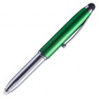 Długopis – latarka LED Pen Light, zielony/srebrny