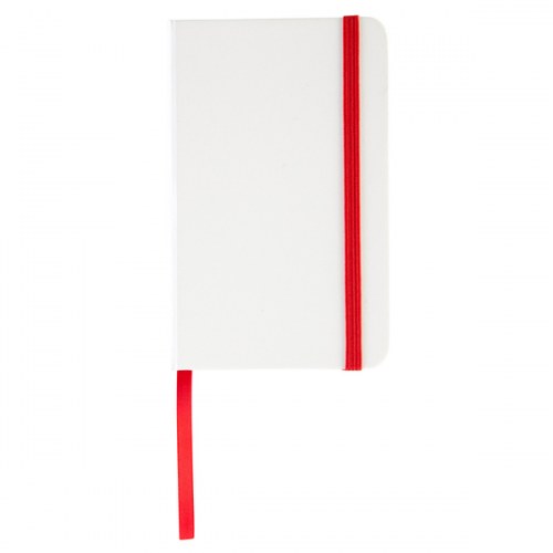 Notatnik Badalona 90x140/80k linia, czerwony/biały