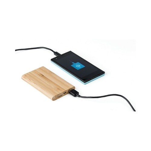 Bambusowy power bank 4000 mAh