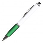 Długopis dotykowy San Rafael, zielony/biały