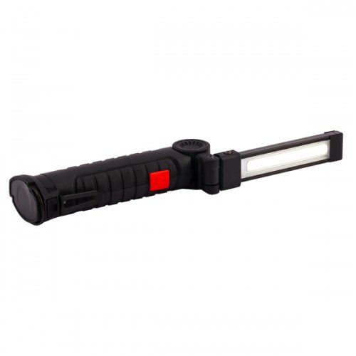 Latarka wielofunkcyjna USB Aflame, czarny