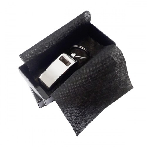 Brelok metalowy Whistle, srebrny