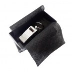 Brelok metalowy Whistle, srebrny