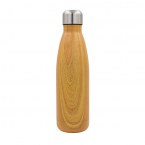 Butelka termiczna Woody 500 ml, brązowy