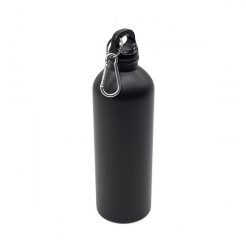 Bidon stalowy Caminos 800 ml, czarny