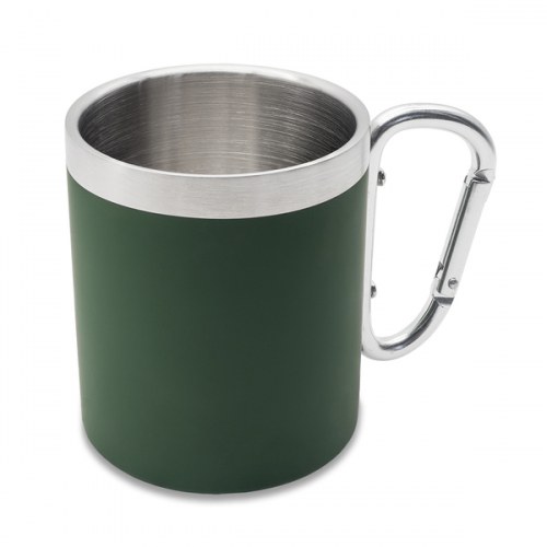 Kubek stalowy Magaro 300 ml, ciemnozielony