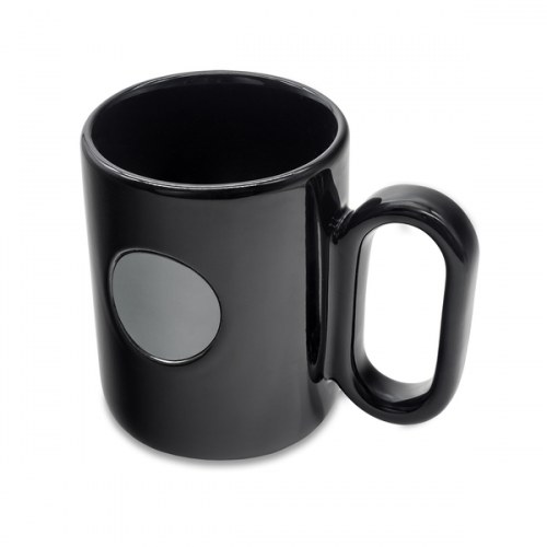 Kubek ceramiczny Pery 480 ml, czarny