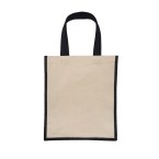 Torba bawełniana z jutą Fibra, czarny