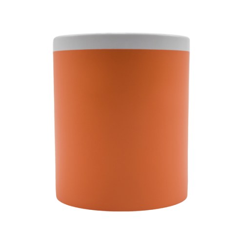 Kubek ceramiczny Velutti 350 ml, pomarańczowy