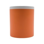 Kubek ceramiczny Velutti 350 ml, pomarańczowy