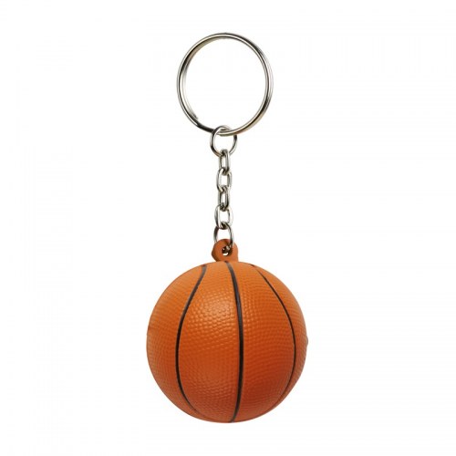 Brelok antystresowy Basket, pomarańczowy/czarny