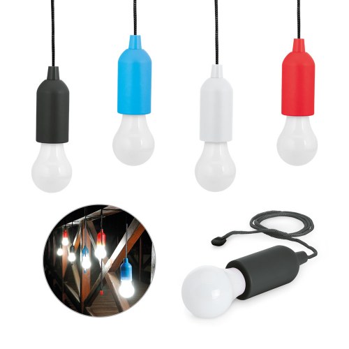 LIGHTY. Przenośna lampa, żarówka