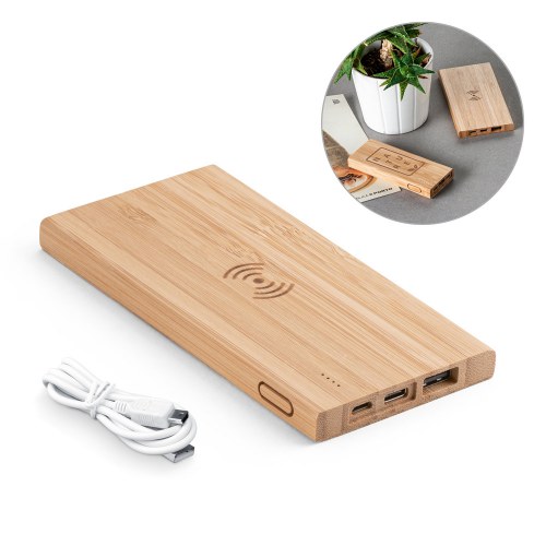 FITCH. Powerbank z bezprzewodowym ładowaniem 5'000 mAh