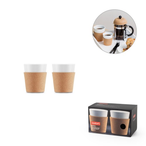 BISTRO 170. Zestaw 2 kubków ze świetnej jakości porcelany 170 mL