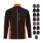 VL GERAS. Dwukolorowa kurtka polarowa (220 g/m²) z poliestru (100%)