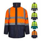 VL JUNO LARGE. Dwukolorowa kurtka 4 w 1 (180 g/m²) z poliestru (100%) z powłoką PU