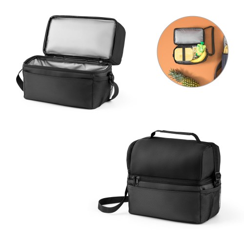 ZIPPERS COOLER. Torba chłodząca 8'5L z żakardu 300D i 840D