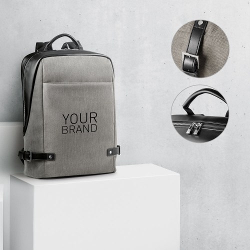 DIVERGENT BACKPACK II. Plecak na laptopa do 15.6'' z tkaniny i PU