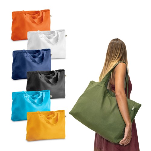 CAMDEN. Torba z bawełny (50%), bawełny z recyklingu (30%) i poliester (20% rPET) (280 g/ m²)