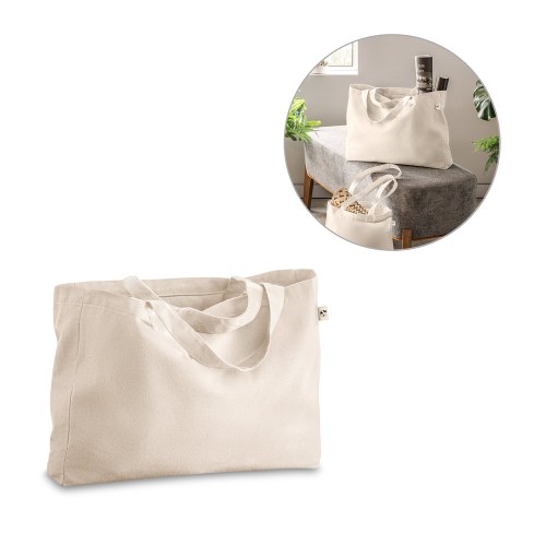 PARMA. Torba z bawełny (50%), bawełny z recyklingu (30%) i poliester (20% rPET) (280 g/ m²)