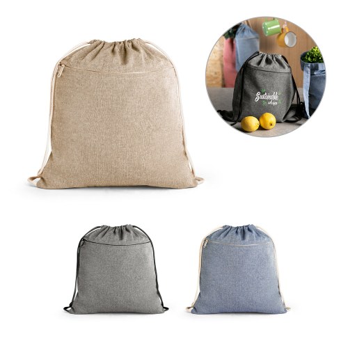 CHANCERY. Torba z recyklingowanej bawełny (70%), poliestru (30% rPET) (140 g/m²)