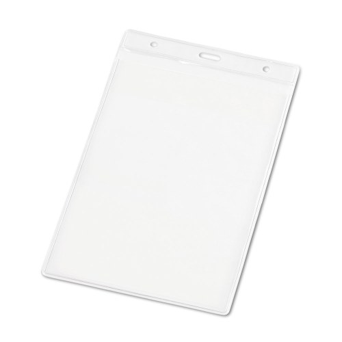 WHITMAN. Pionowe etui na identyfikator wykonane z PVC