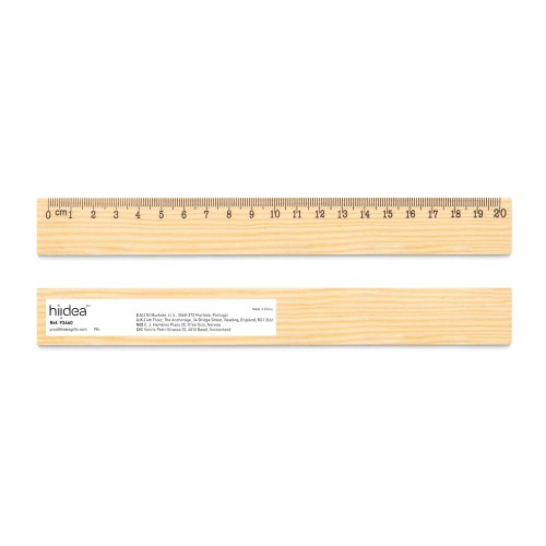 WESLEY 20. Linijka z drewna sosnowego o długości 20 cm
