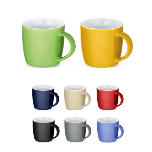 COMANDER. Ceramiczny kubek z błyszczącym wykończeniem, pojemność 370 ml