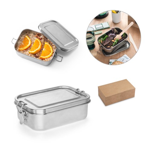 ALLSPICE. Lunch Box. Wytrzymały hermetyczny pojemnik wykonany w ze stali nierdzewnej pochodzącej (90 % recyklingu) 750 mL
