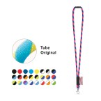 WISBECH. SET Lanyard TUBE Long (Ø 7 mm) z karabińczykiem 9 mm i zapięciem bezpieczeństwa Ø 7 mm