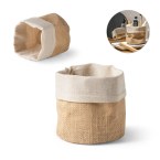 DUCASSE. Wielofunkcyjna torba z juty (260g/m²) i bawełny (120g/m²)