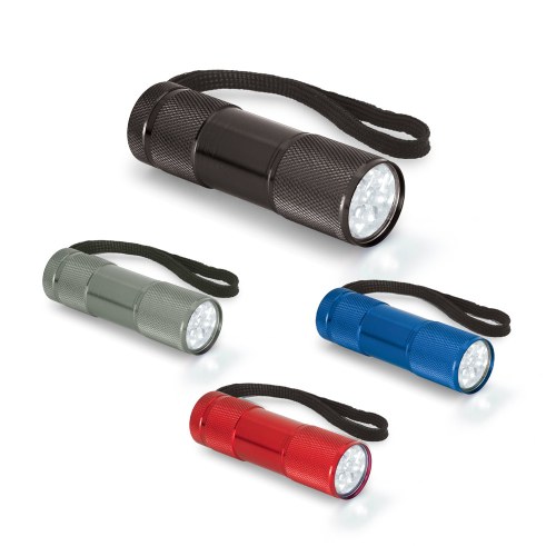 FLASHY. Aluminiowa latarka z 9 diodami LED