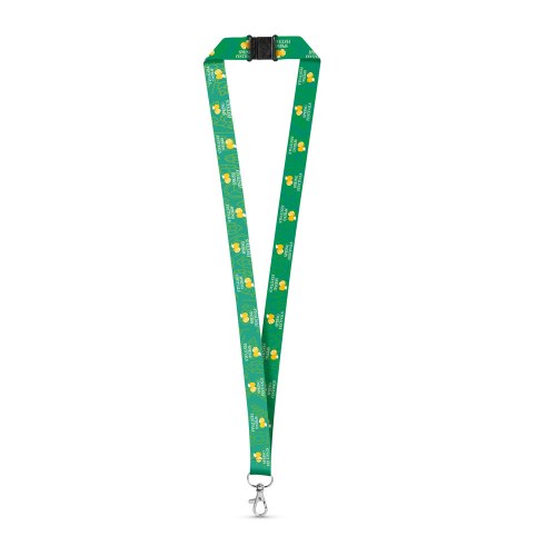 DOVER. SET Lanyard SUBLIMATION Long II (20 mm) z poliestru z recyklingu (100% rPET) z karabińczykiem o szerokości 20 mm i zapięciem bezpieczeństwa