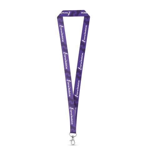 WINDSOR. SET Lanyard SUBLIMATION Long II (20 mm) z poliestru z recyklingu (100% rPET) z karabińczykiem o długości 20 mm