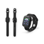 WILES. Smartwatch z ekranem 1.85”, IPX4, 3-dniową żywotnością baterii i silikonowym paskiem