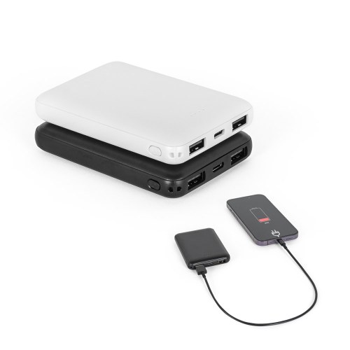 LEAKEY 5. Power bank 5.000 mAh w ABS pochodzącego z recyklingu (100% rABS)