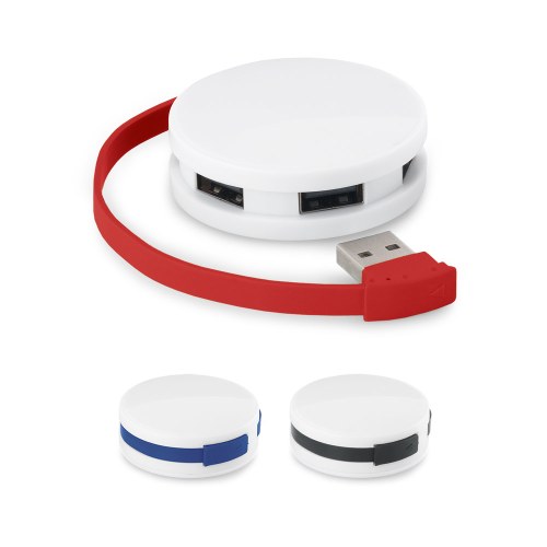 GARDNER. HUB z kablem i 4 portami USB-A z ABS