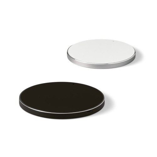 JOULE. Ładowarka bezprzewodowa fast 10W z przetworzony ABS (100% rABS) i przetworzone aluminium (100% rAL)