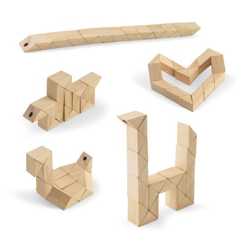 THINKO. Drewniane puzzle z 24 elementami