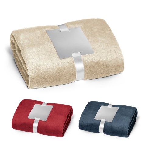 DYLEAF. Koc polarowy (240 g/m²) z tasiemką na kartę personalizacji