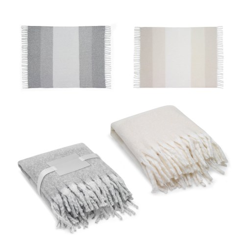 COMFY. Koc z poliestru pochodzącego z recyklingu (100% rPET) (300 g/m²), w dotyku przypominający moher